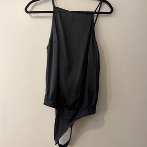 Black bodysuit with tie in the back